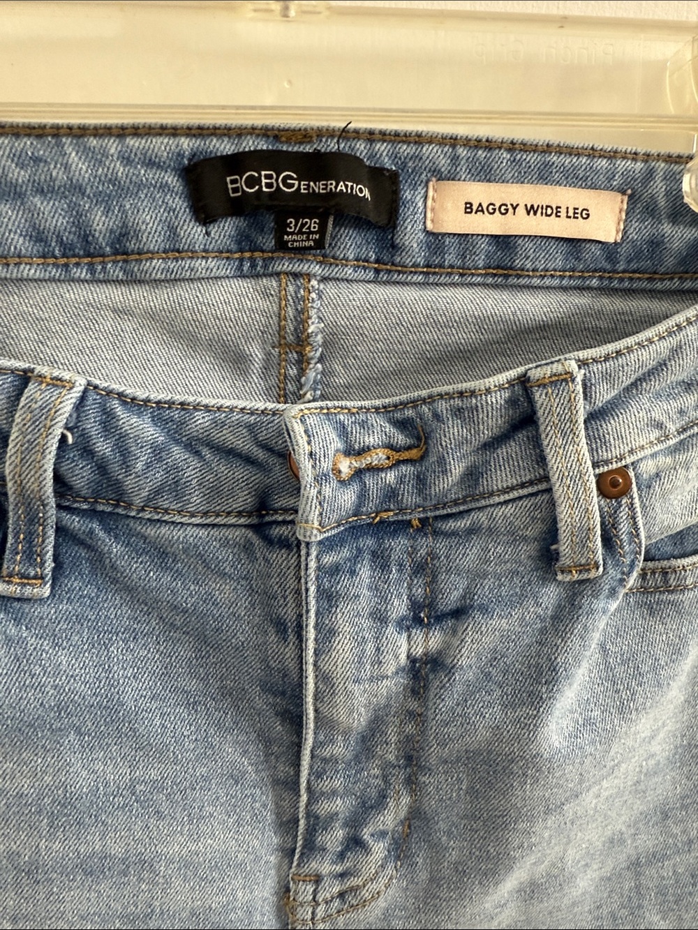 BCBGeneration Light Blue Straight Leg Jeans - Picture 2 of 11